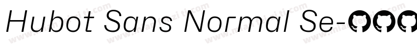 Hubot Sans Normal Se字体转换